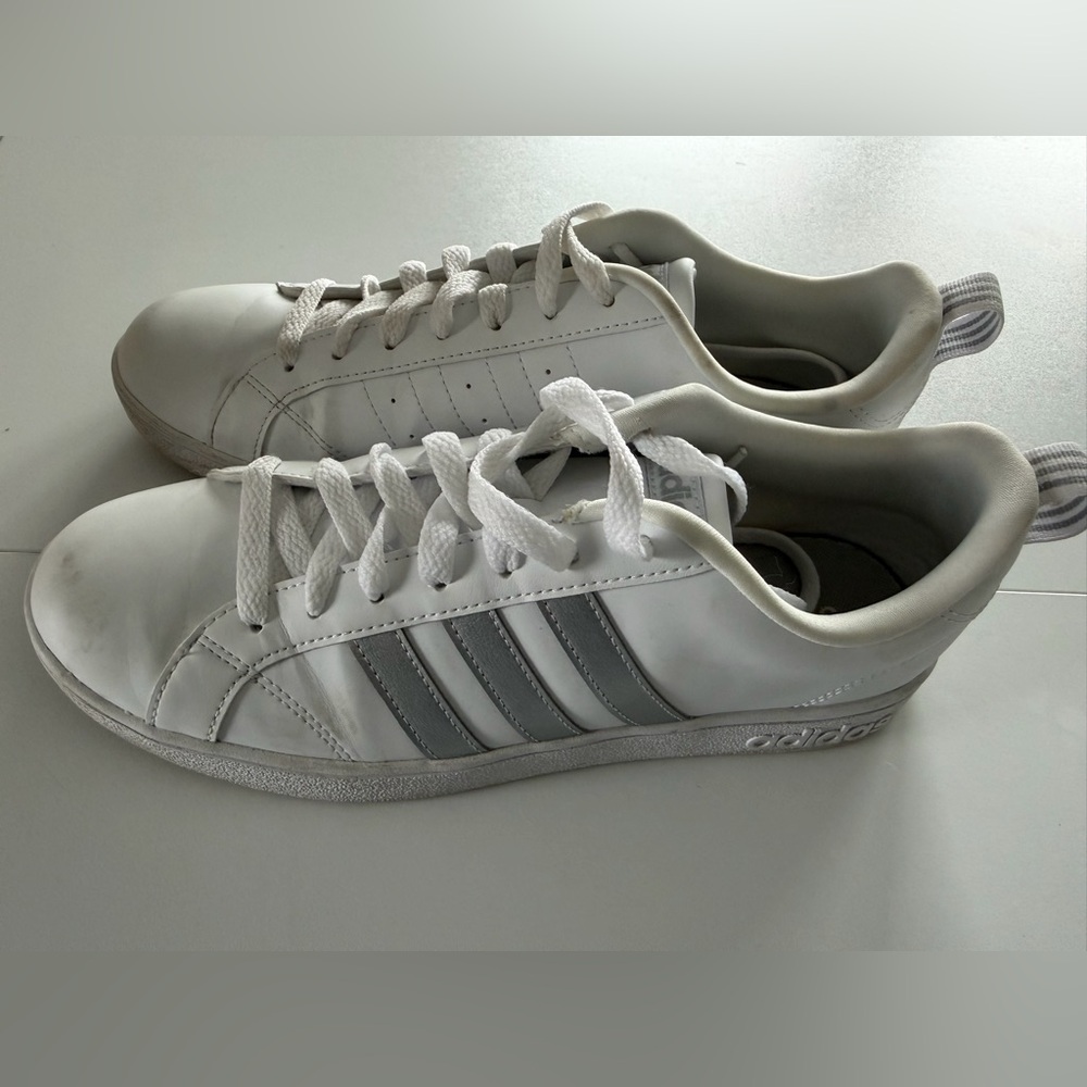 Adidas Women’s White and Gray Sneakers